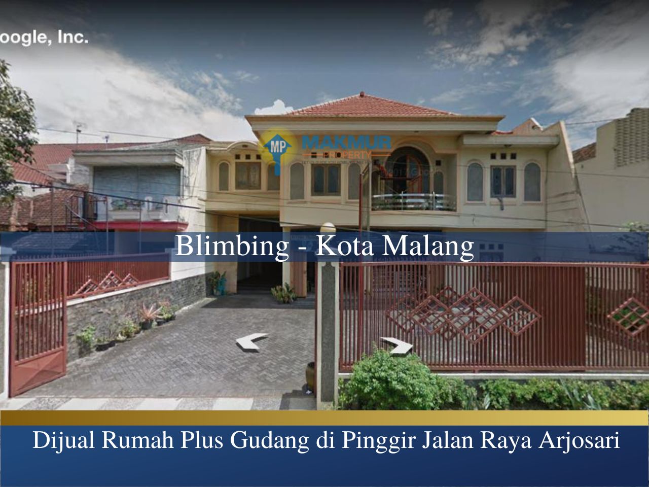 Dijual Rumah Plus Gudang di Pinggir Jalan Raya Arjosari image